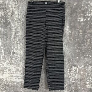 Counterparts Size 16 Diamond Print Stretch Pull On Dress Pants Black Kids